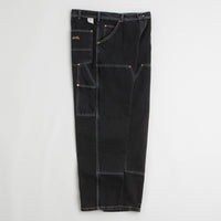 Stan Ray Double Knee Pants in Stonewashed Black Denim thumbnail