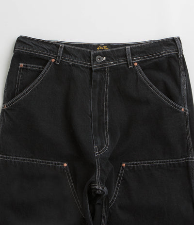 Stan Ray Double Knee Pants in Stonewashed Black Denim