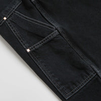 Stan Ray Double Knee Pants in Stonewashed Black Denim thumbnail