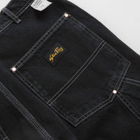 Stan Ray Double Knee Pants in Stonewashed Black Denim thumbnail