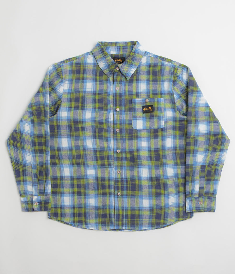 Stan Ray Flannel Shirt in Bright Blue Plaid