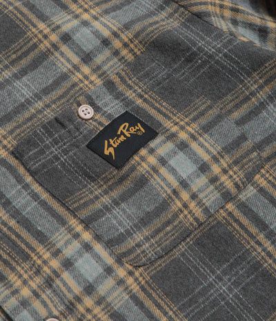 Stan Ray Flannel Shirt in Charcoal Plaid