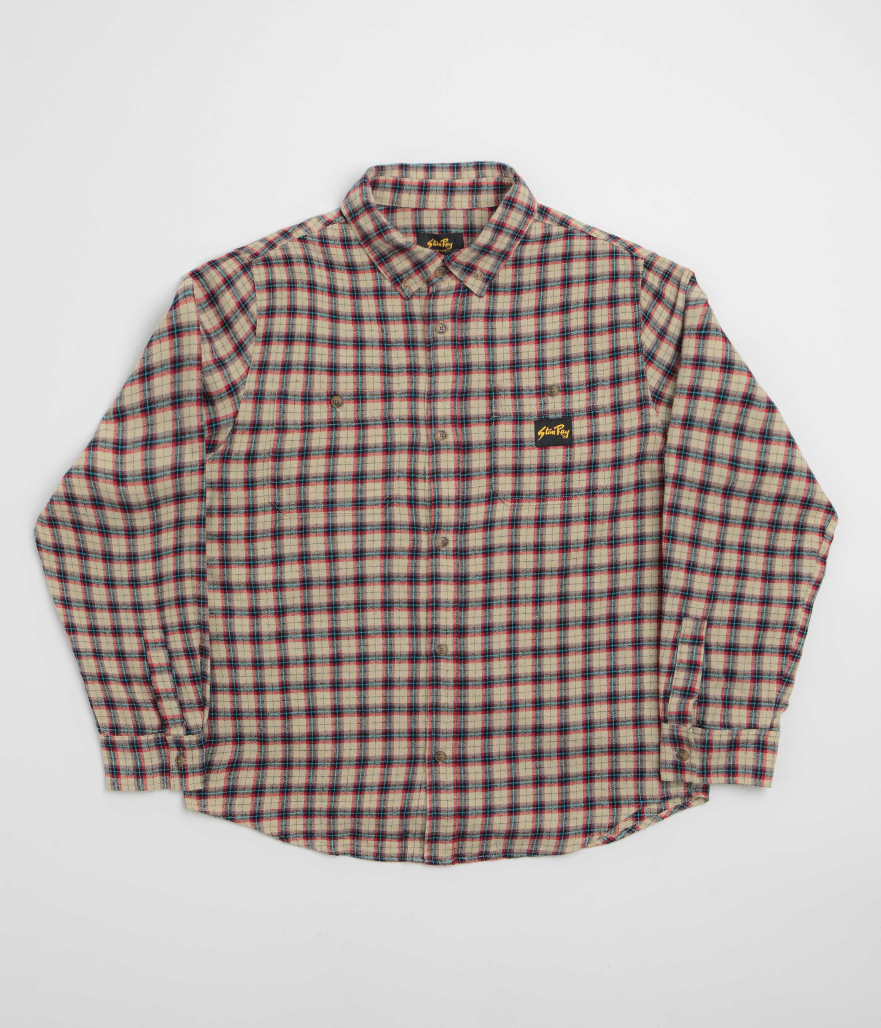 Stan Ray Flannel Shirt in Easy Natural Plaid