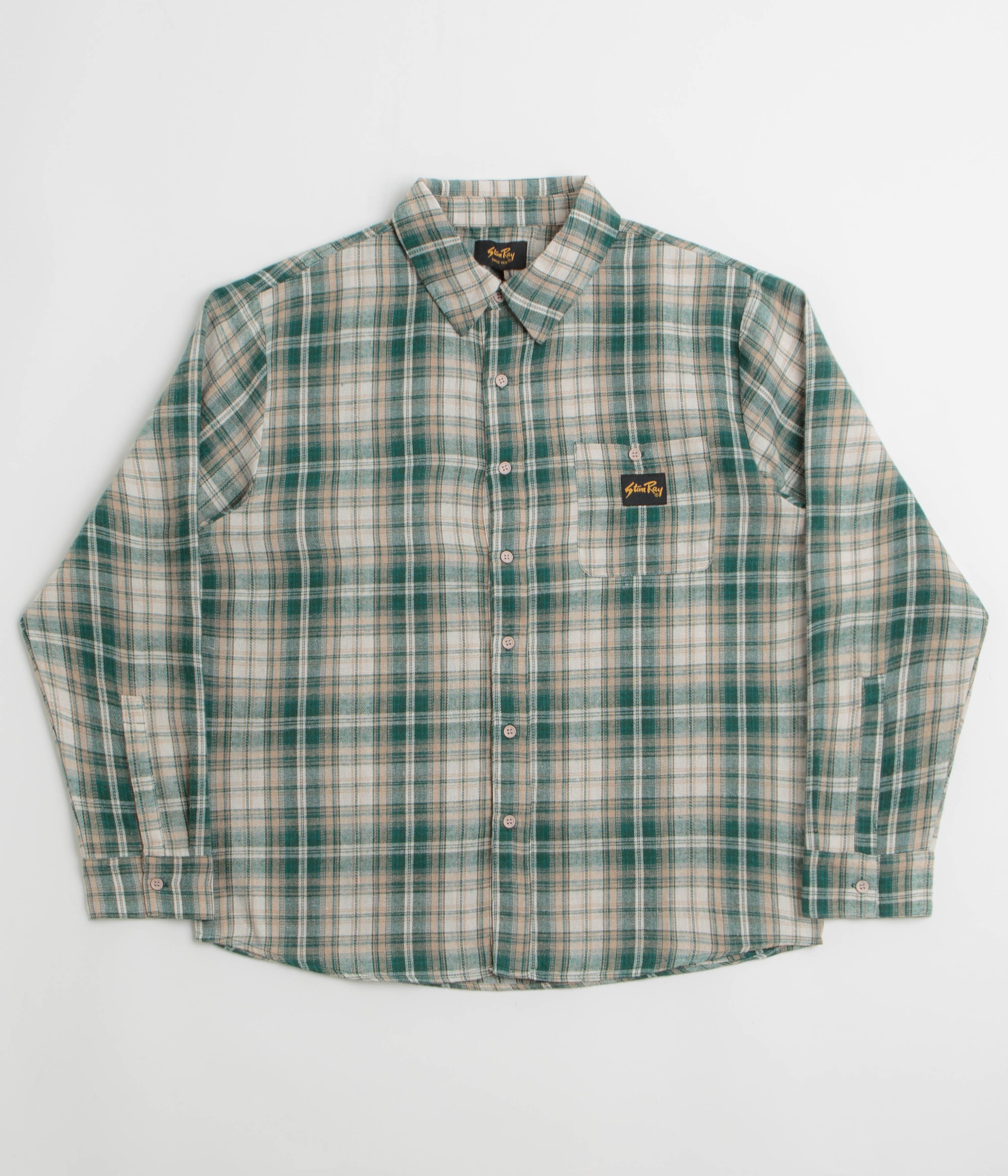 Stan Ray Flannel Shirt in Green Plaid