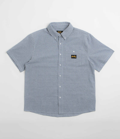 Stan Ray Flannel Short Sleeve Shirt - Blue Gingham
