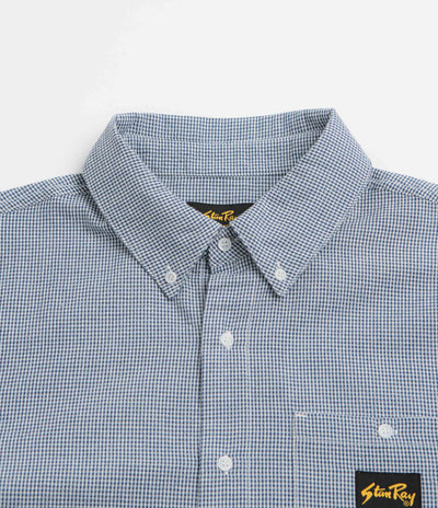 Stan Ray Flannel Short Sleeve Shirt - Blue Gingham