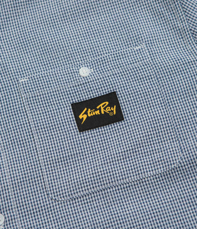 Stan Ray Flannel Short Sleeve Shirt - Blue Gingham