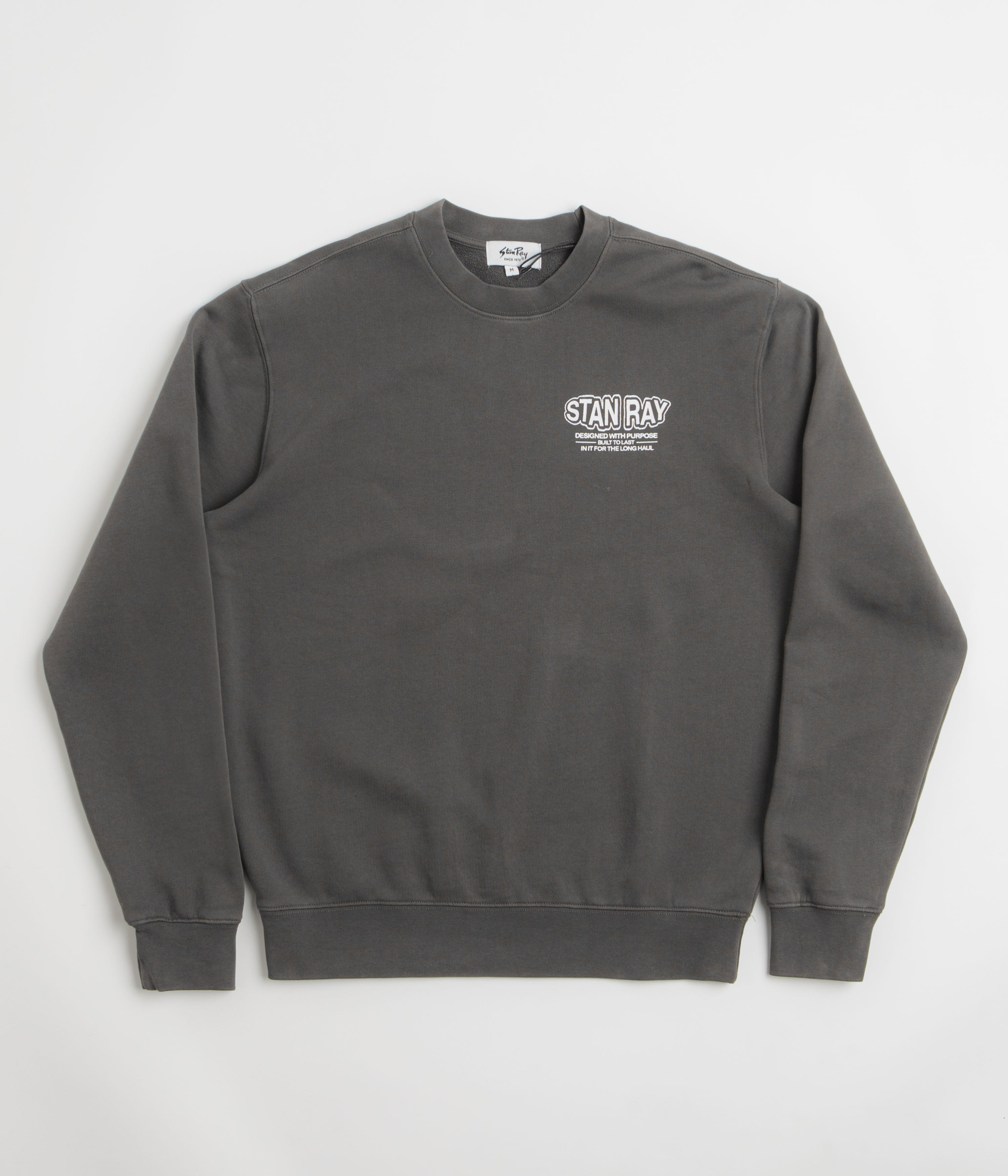 Stan Ray Long Haul Crewneck Sweatshirt in Washed Black