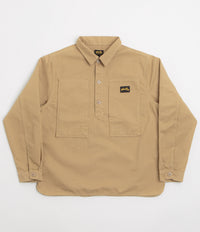 Stan Ray Painters Pop Over Shirt in Khaki Bedford