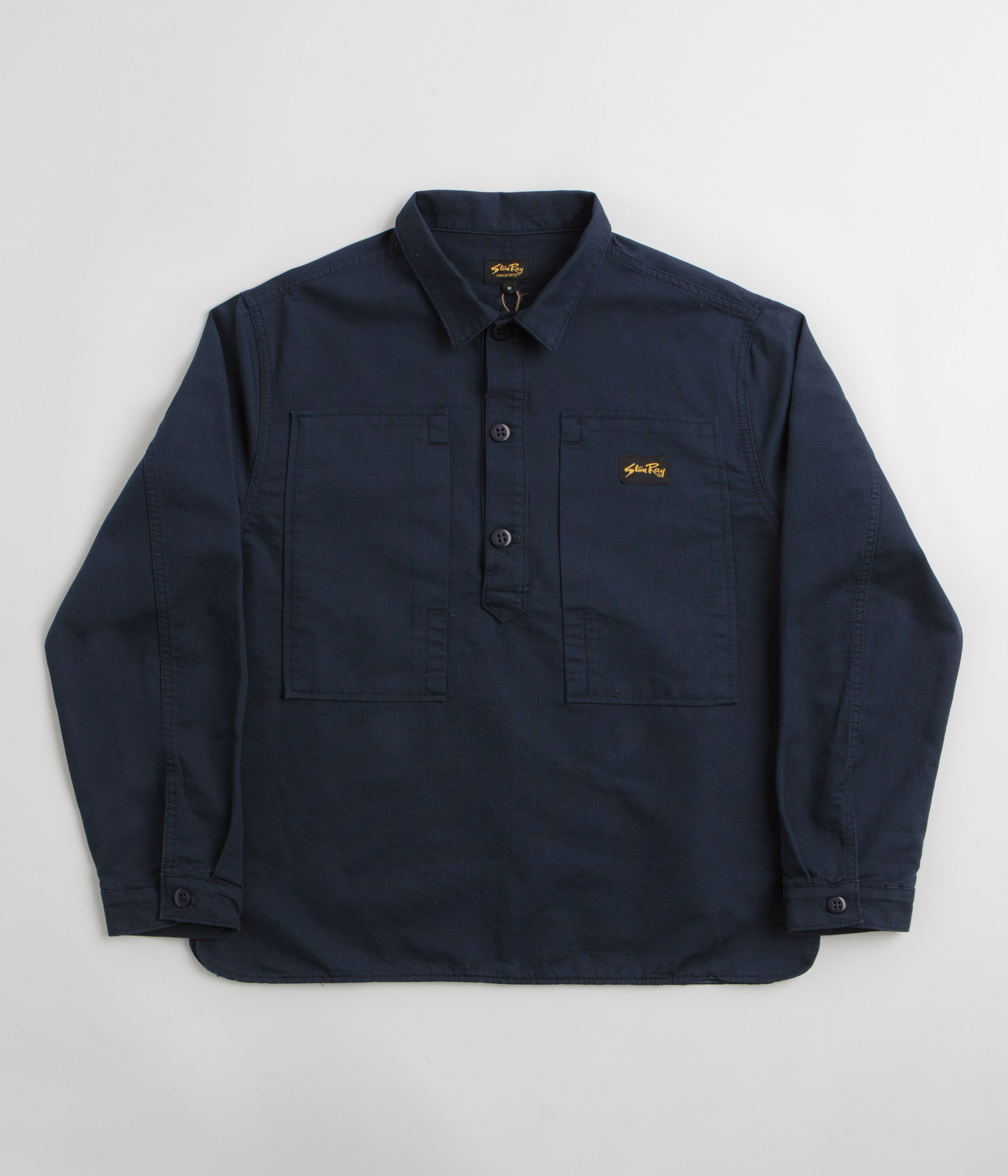 Stan Ray Painters Pop Over Shirt in Navy Bedford