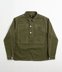 Stan Ray Painters Shirt - Olive Herringbone