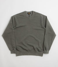 Stan Ray Patch Crewneck Sweatshirt in Washed Black