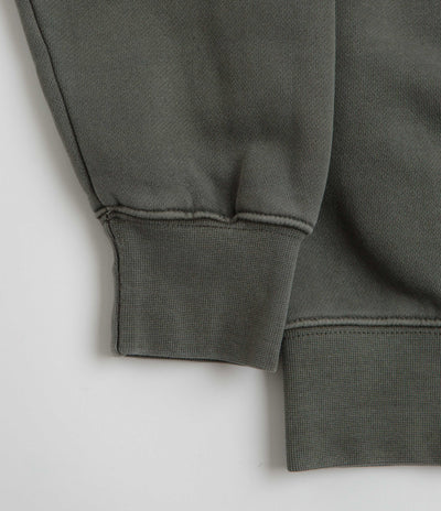 Stan Ray Patch Crewneck Sweatshirt in Washed Black