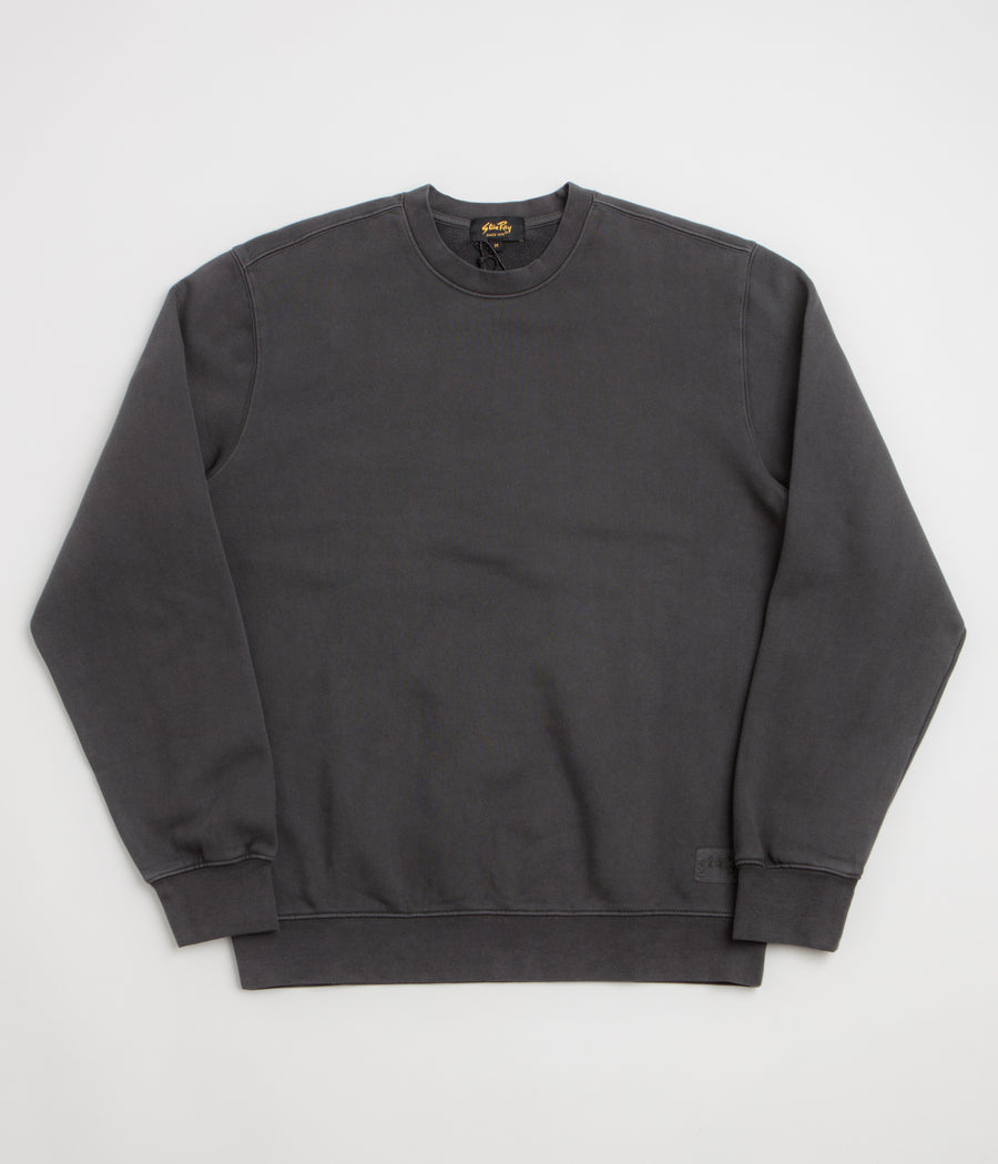 Stan Ray Patch Crewneck Sweatshirt - Washed Black / White