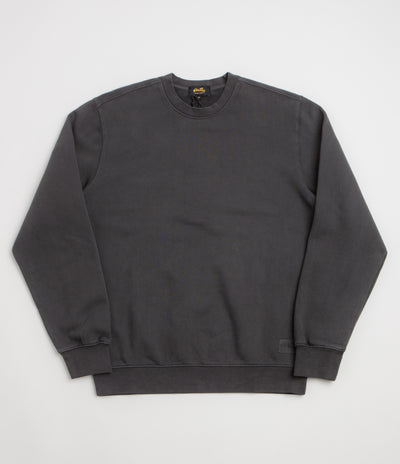 Stan Ray Patch Crewneck Sweatshirt - Washed Black / White