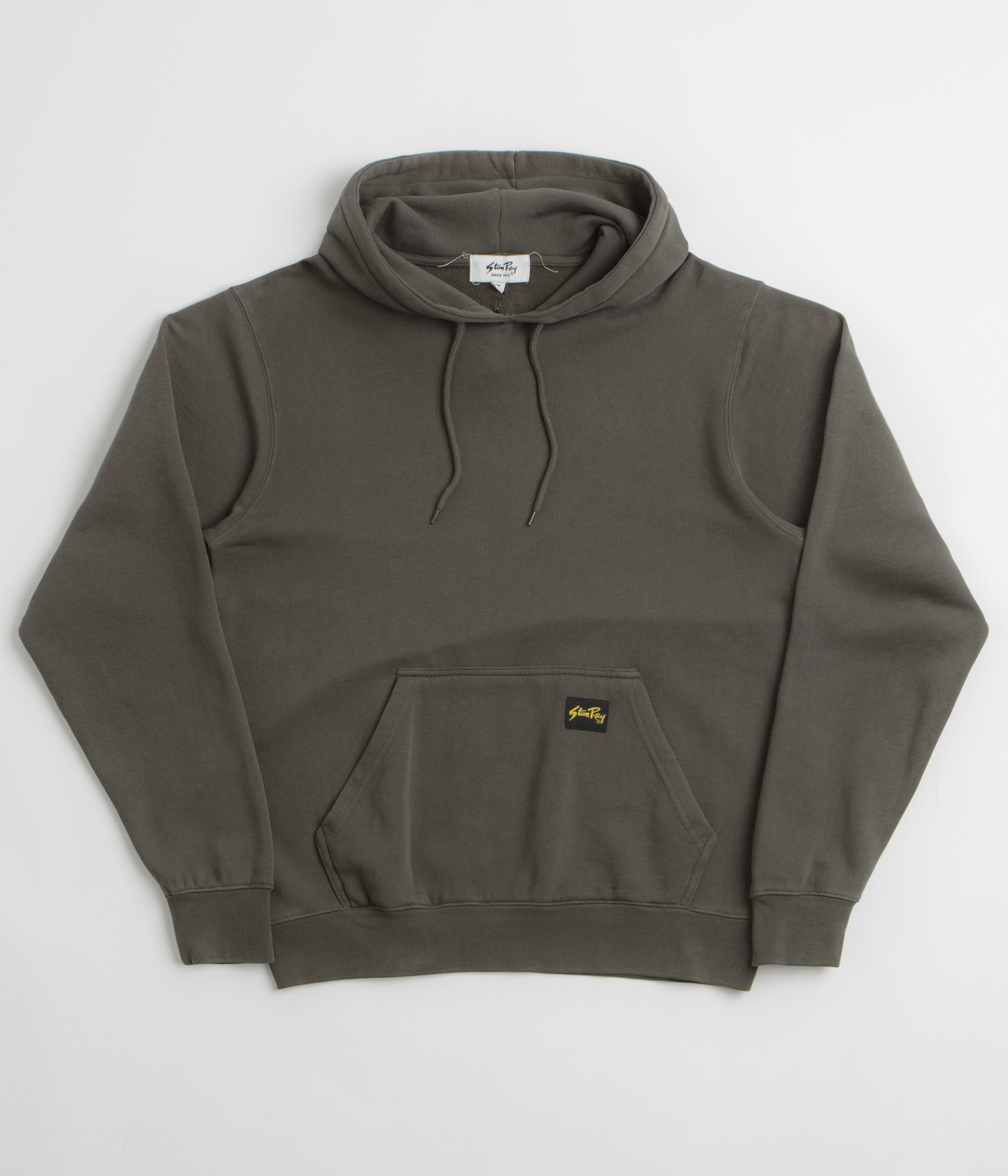 Stan Ray Patch Hoodie in Washed Black