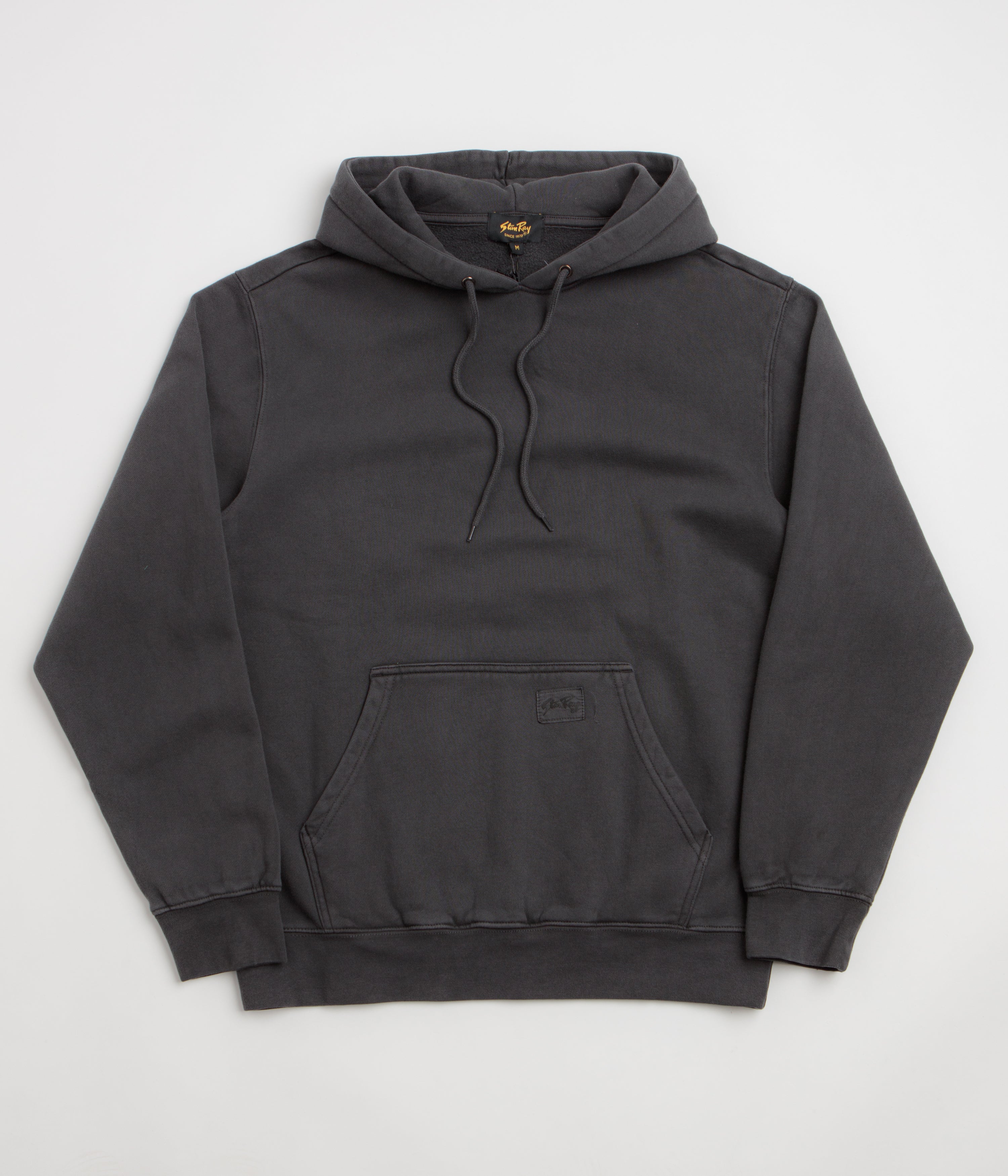 Stan Ray Patch Hoodie - Washed Black / White