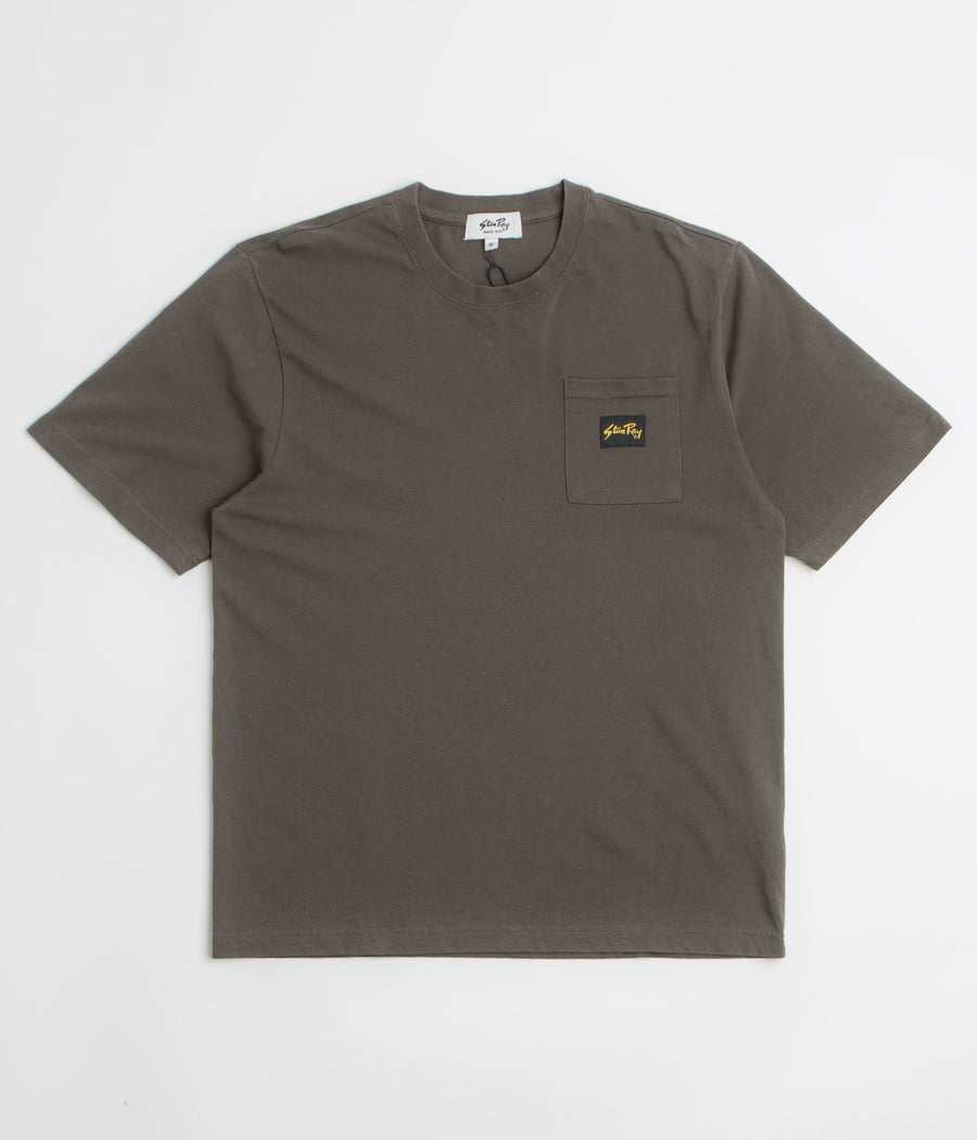 Stan Ray Patch Pocket T-Shirt in Washed Black