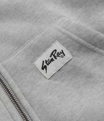 Stan Ray Patch Zip Hoodie in Grey Marl