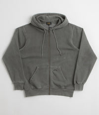 Stan Ray Patch Zip Hoodie in Washed Black