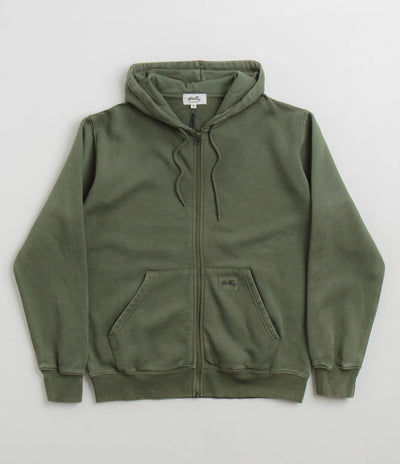 Stan Ray Patch Zip Hoodie in Washed Green