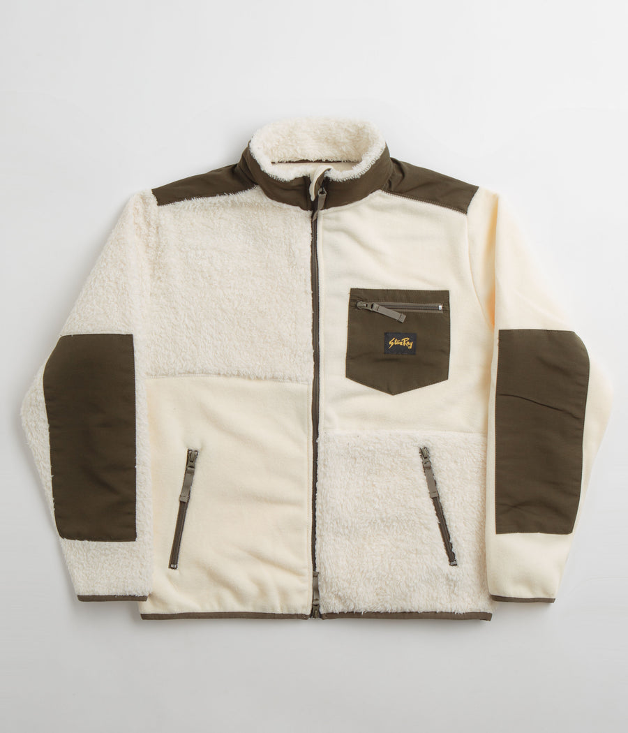 Stan Ray Patchwork Fleece Jacket - Natural / Olive
