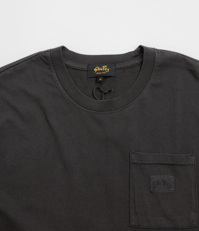Stan Ray Pocket T-Shirt - Washed Black / White