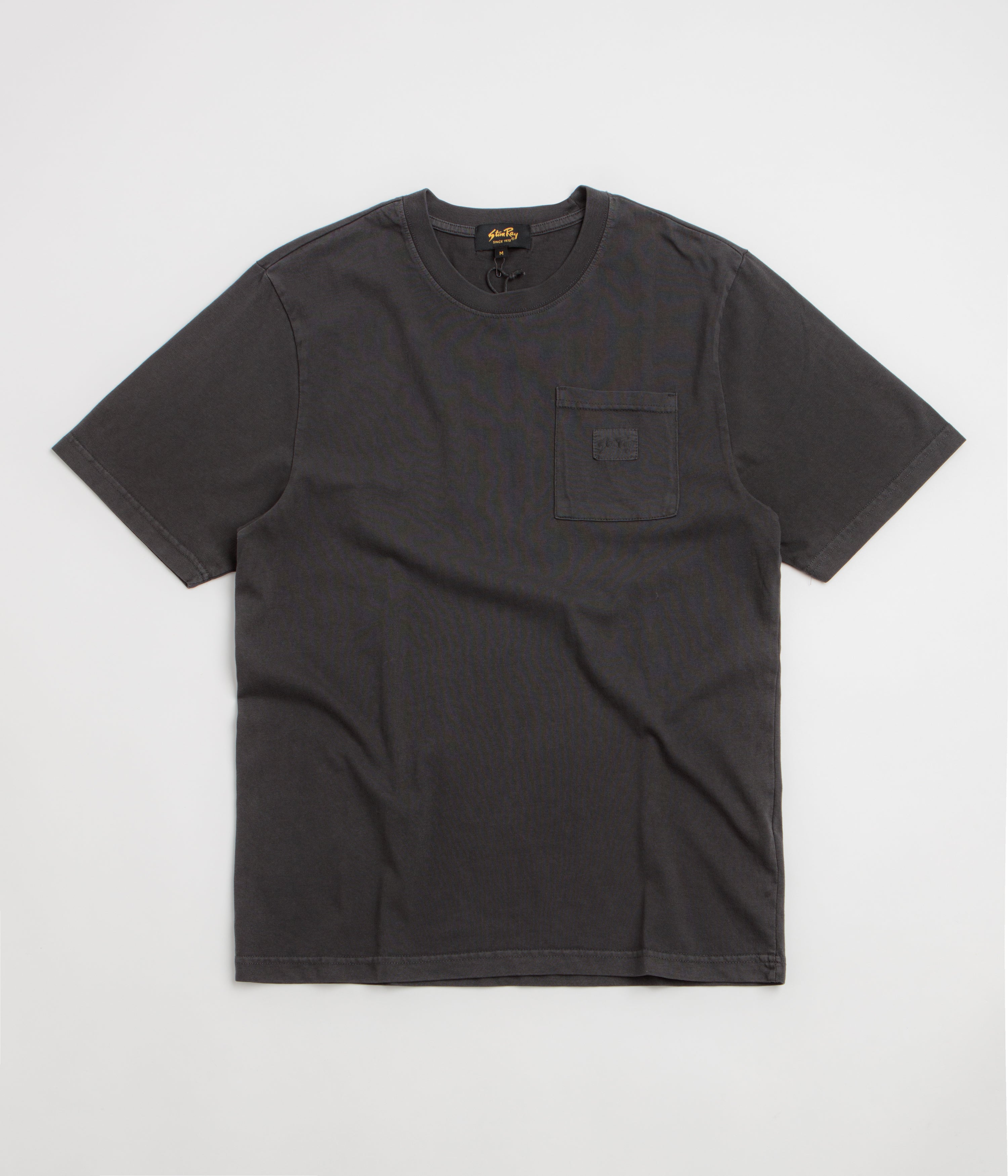 Stan Ray Pocket T-Shirt - Washed Black / White