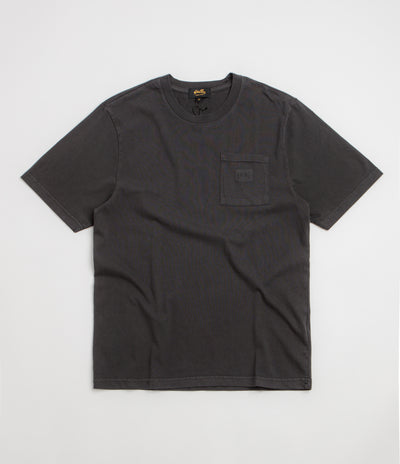 Stan Ray Pocket T-Shirt - Washed Black / White