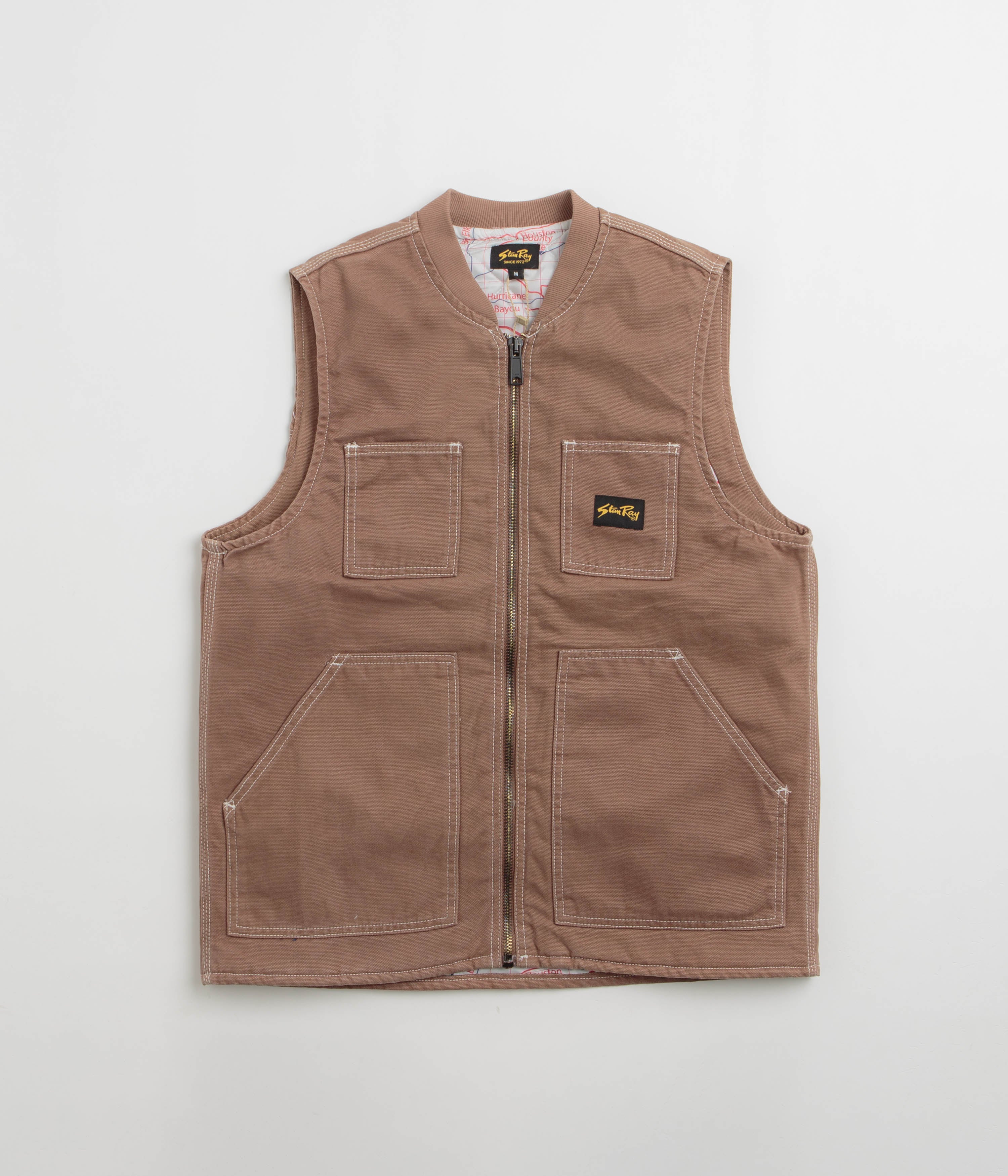 Stan Ray Pork Chop Vest in Washed Acorn
