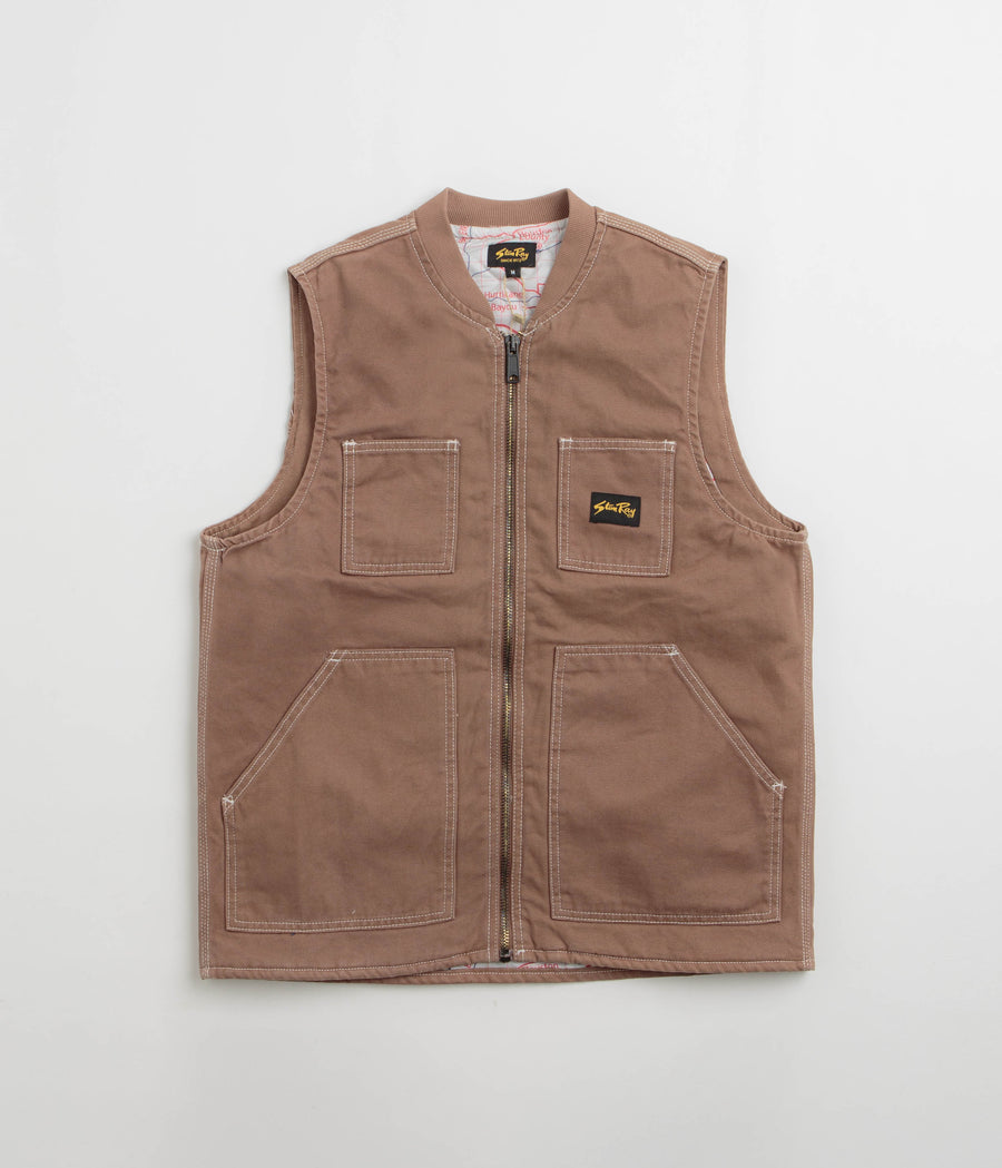Stan Ray Pork Chop Vest in Washed Acorn