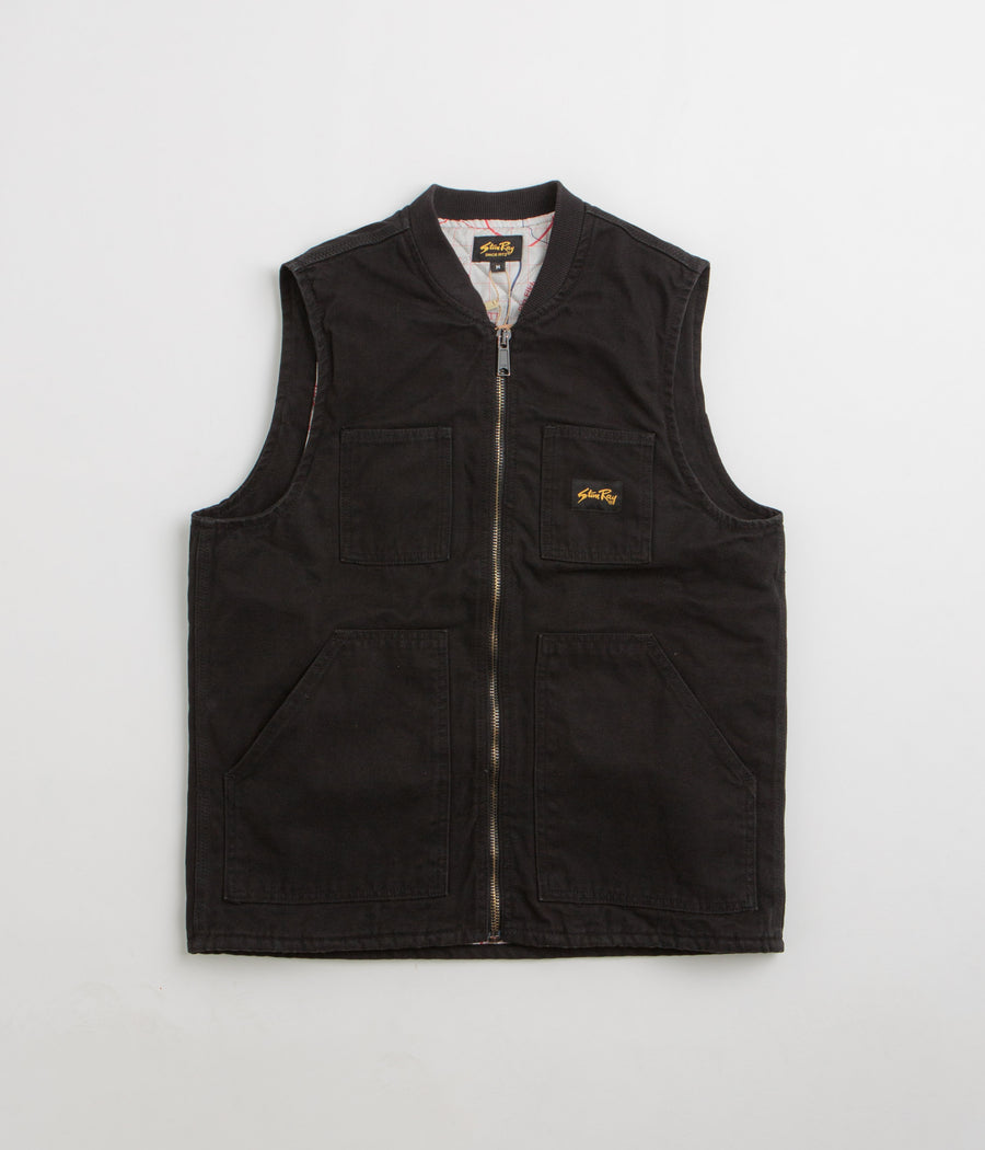 Stan Ray Pork Chop Vest in Washed Black Duck