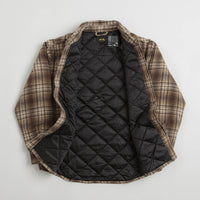 Stan Ray Quilted Plaid Overshirt in Brown thumbnail