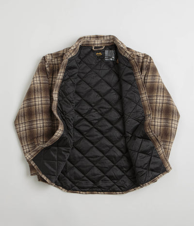 Stan Ray Quilted Plaid Overshirt in Brown