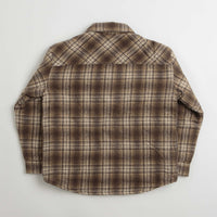 Stan Ray Quilted Plaid Overshirt in Brown thumbnail