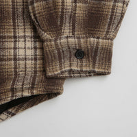 Stan Ray Quilted Plaid Overshirt in Brown thumbnail