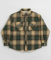 Stan Ray Quilted Plaid Overshirt in Olive Plaid