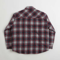 Stan Ray Quilted Plaid Overshirt in Red thumbnail
