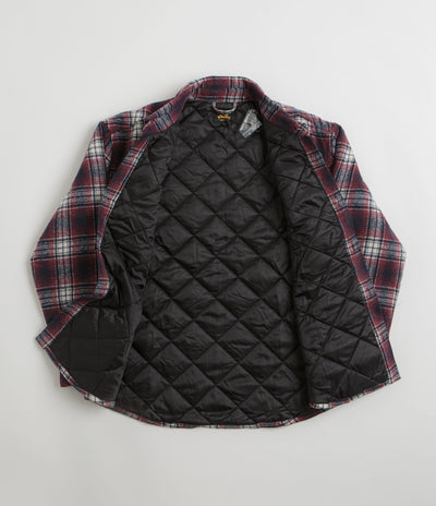 Stan Ray Quilted Plaid Overshirt in Red