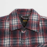 Stan Ray Quilted Plaid Overshirt in Red thumbnail