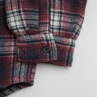 Stan Ray Quilted Plaid Overshirt in Red thumbnail