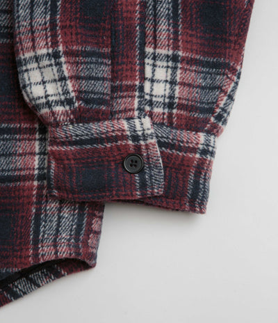 Stan Ray Quilted Plaid Overshirt in Red