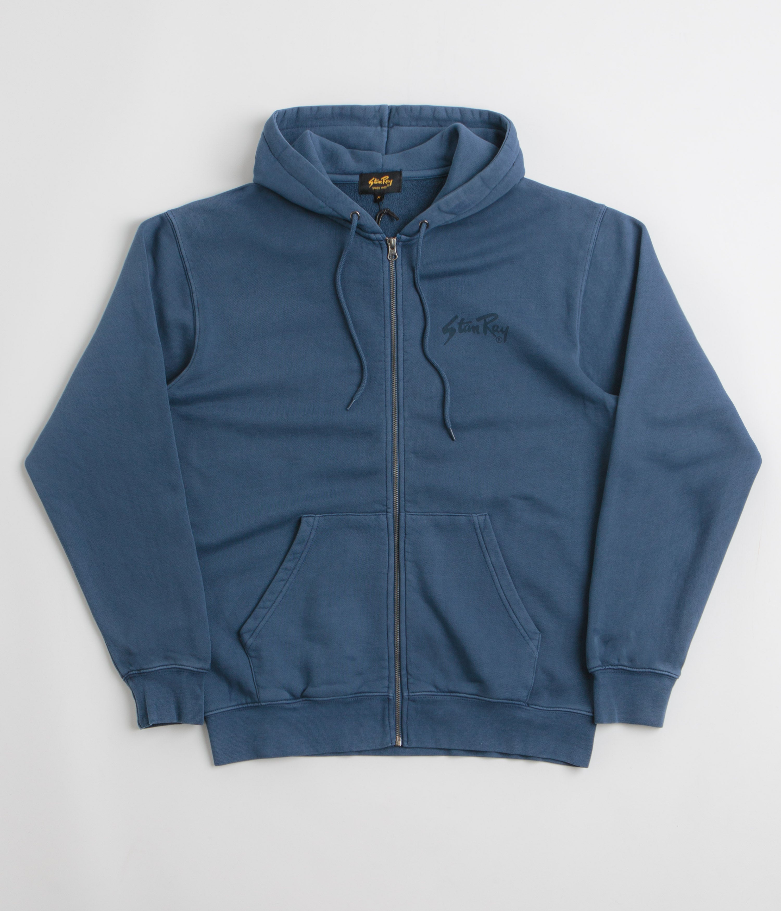 Stan Ray Stan OG Full Zip Hoodie in Washed Navy