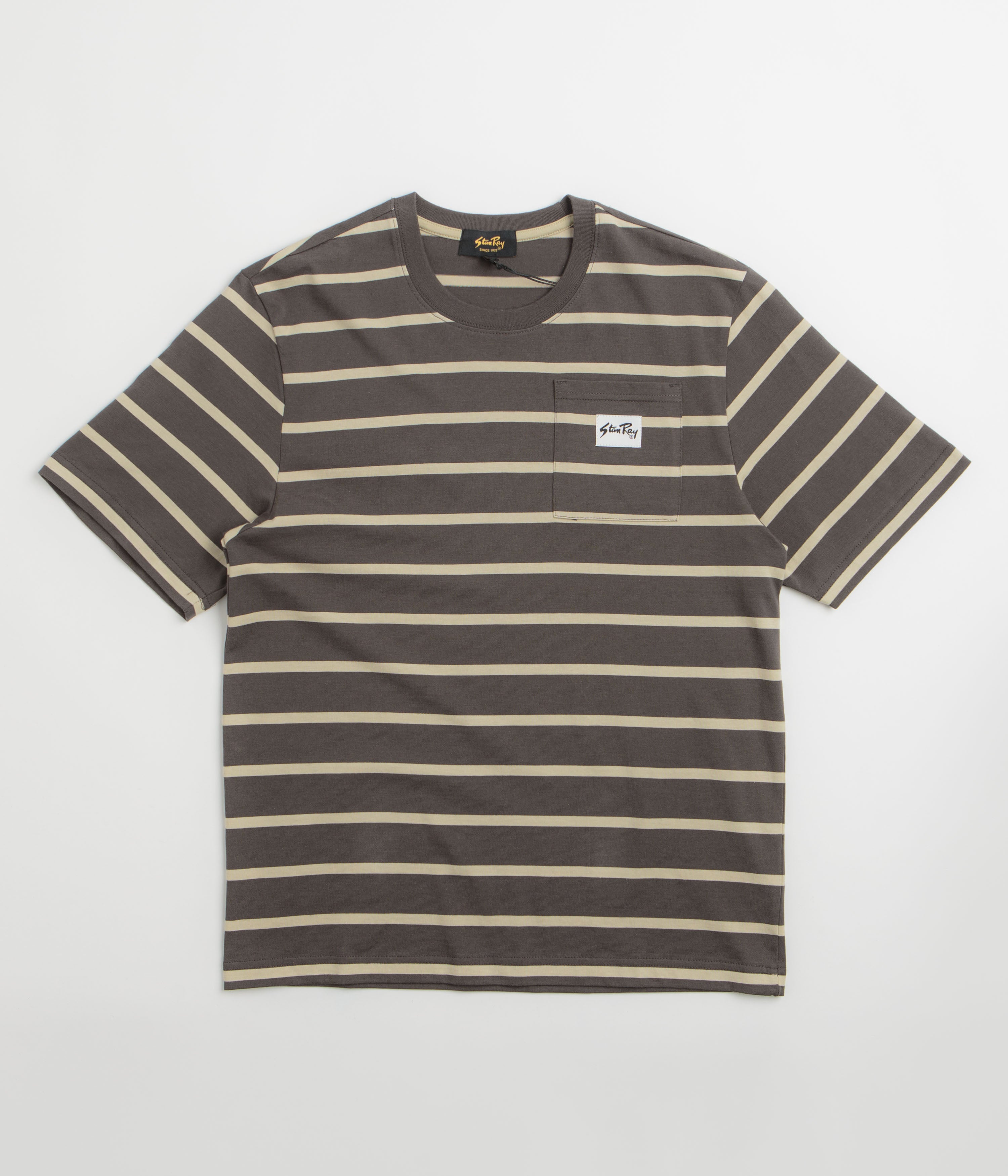 Stan Ray Stripe T-Shirt - Raven / Eucalyptus