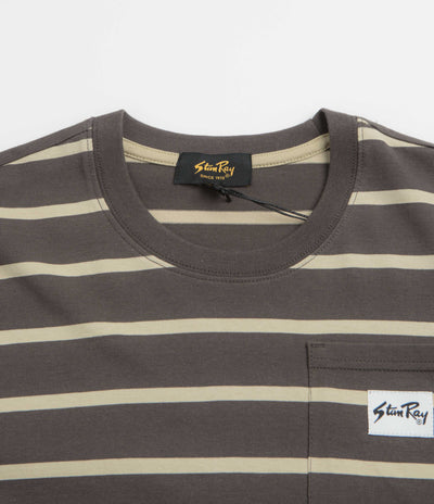 Stan Ray Stripe T-Shirt - Raven / Eucalyptus