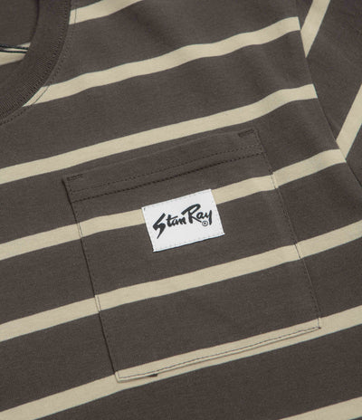 Stan Ray Stripe T-Shirt - Raven / Eucalyptus