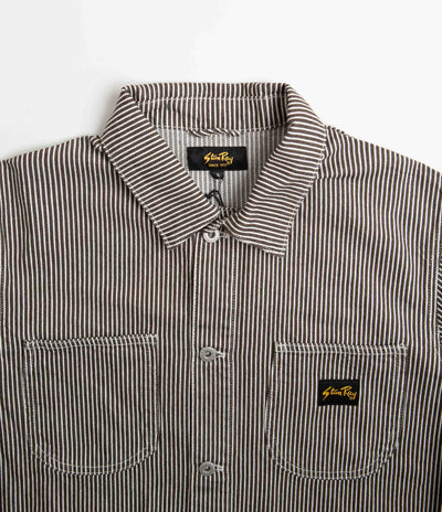 Stan Ray Unlined Coverall Jacket - Hickory Black / Natural