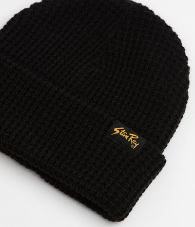 Stan Ray Waffle Beanie - Black