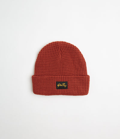 Stan Ray Waffle Knit Beanie - Cranberry