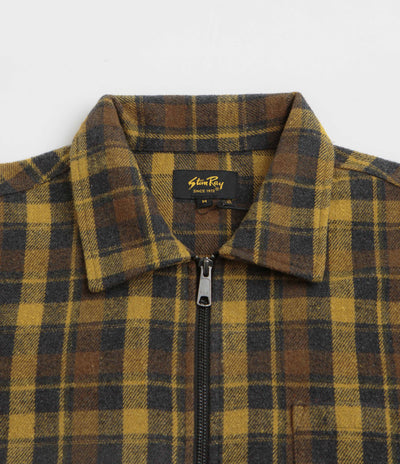 Stan Ray Zip Shirt in Acorn Plaid